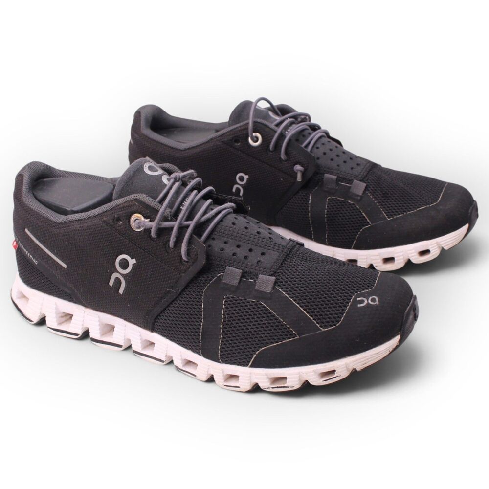 On Cloud 2.0 Black White Women's Running Shoes 7